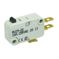 Essen MV252G 10A miniature Microswitch with bar actuator & gold-plated contacts